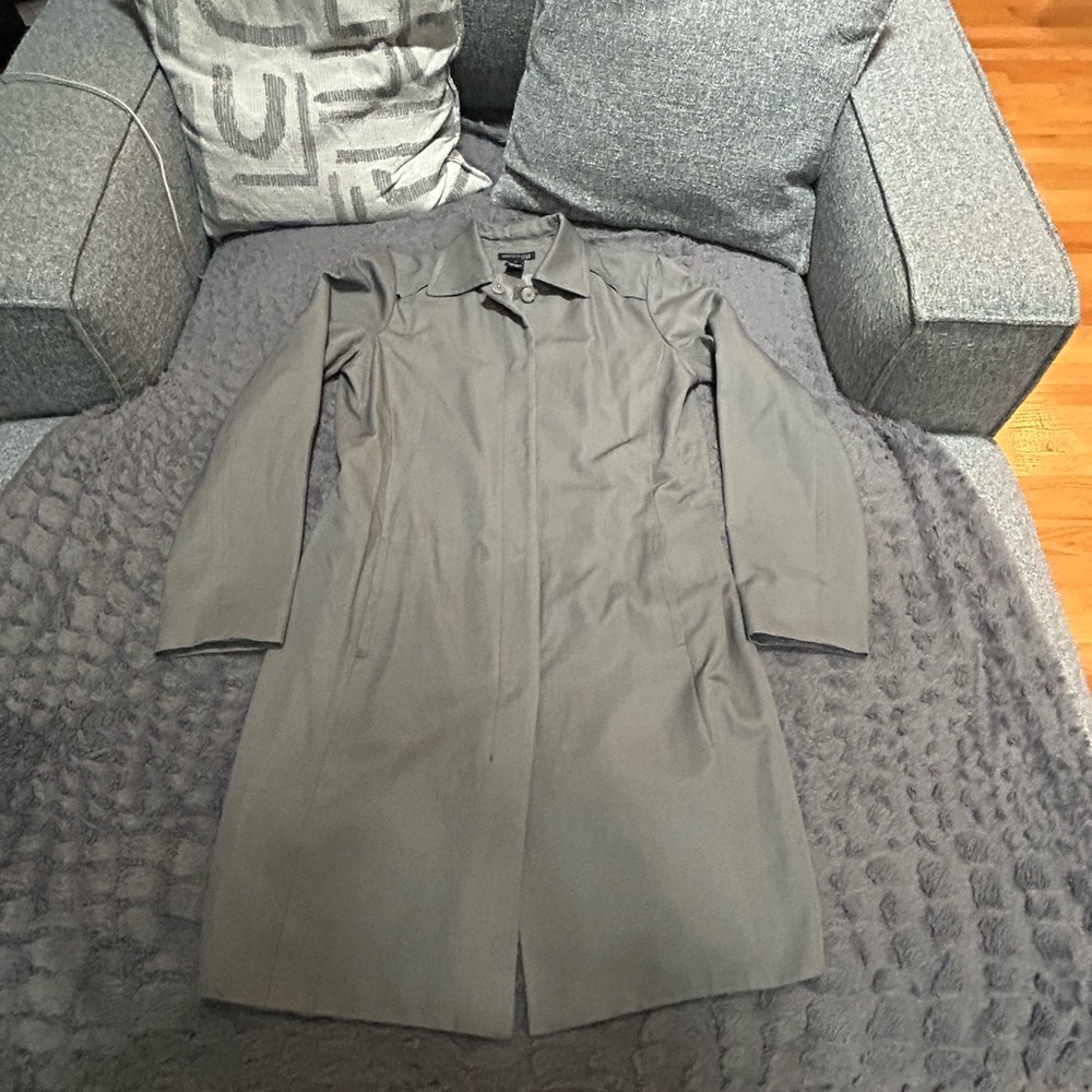 Kenneth Cole Charcoal Button-Up Coat